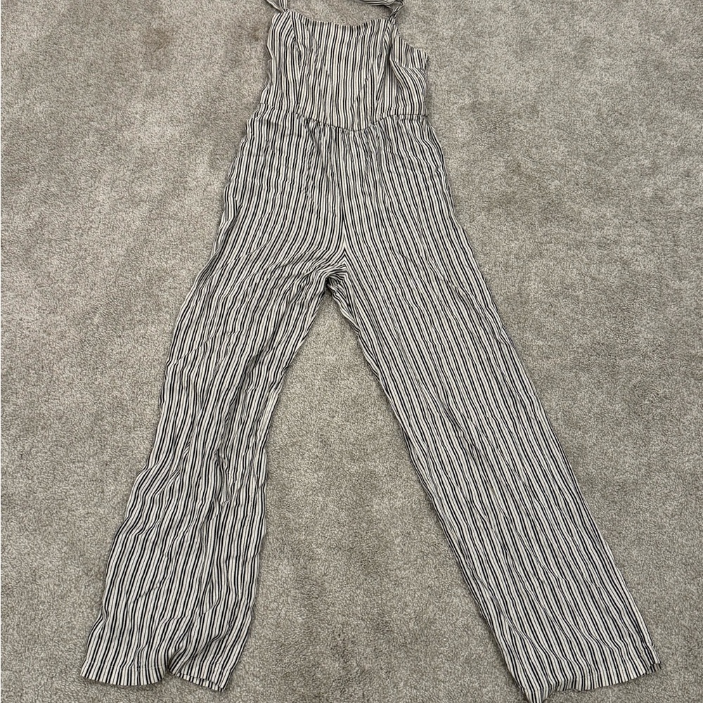 Lily Rose Monochrome Striped Jumpsuit